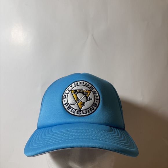 Mitchell & Ness Other - Mitchell & Ness Pittsburgh Penguins Blue NHL Snapback Trucker Hat‎ NEW Youth